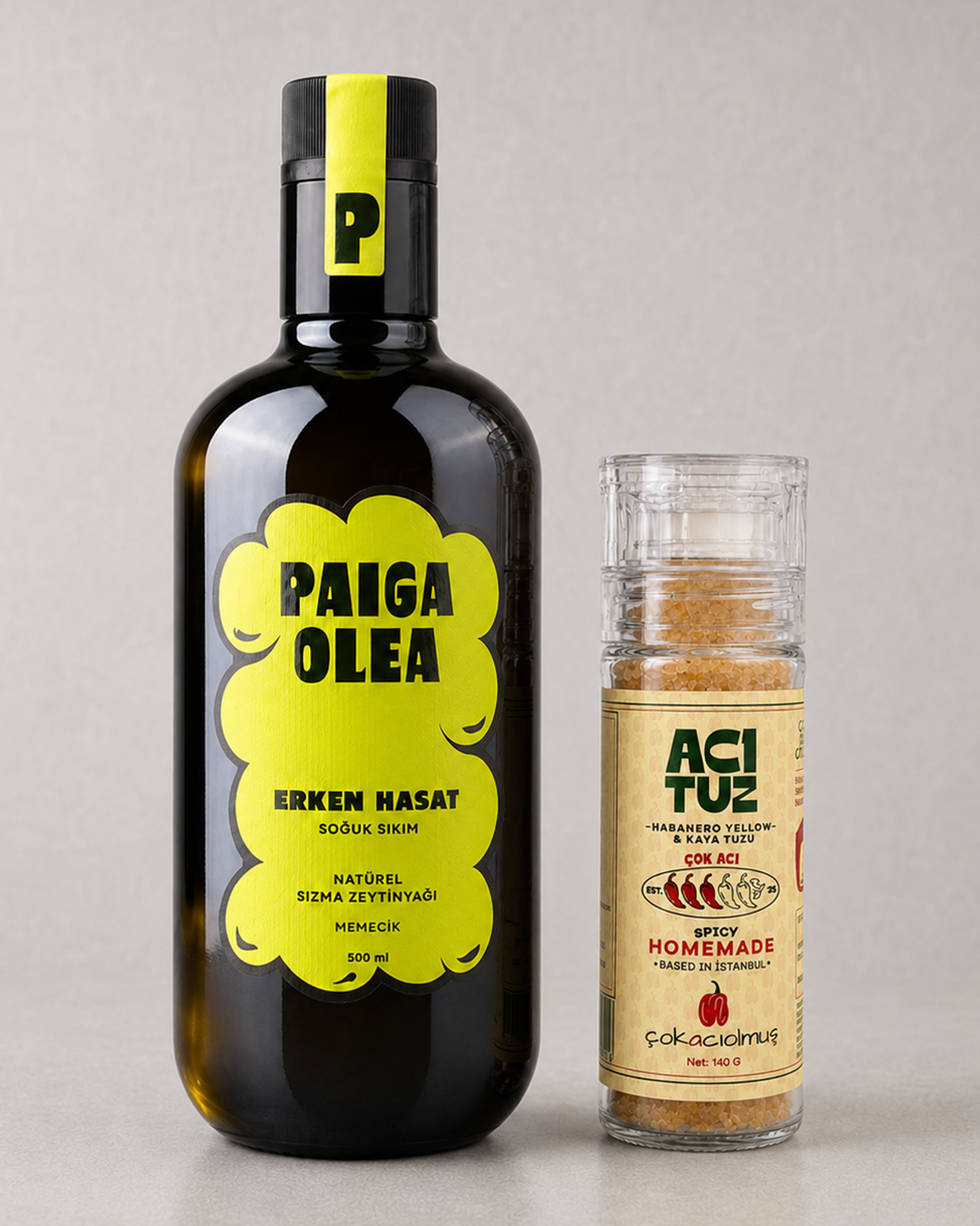 çokacıolmuş × Paiga Olea – Acı Tuz & Zeytinyağı Seti