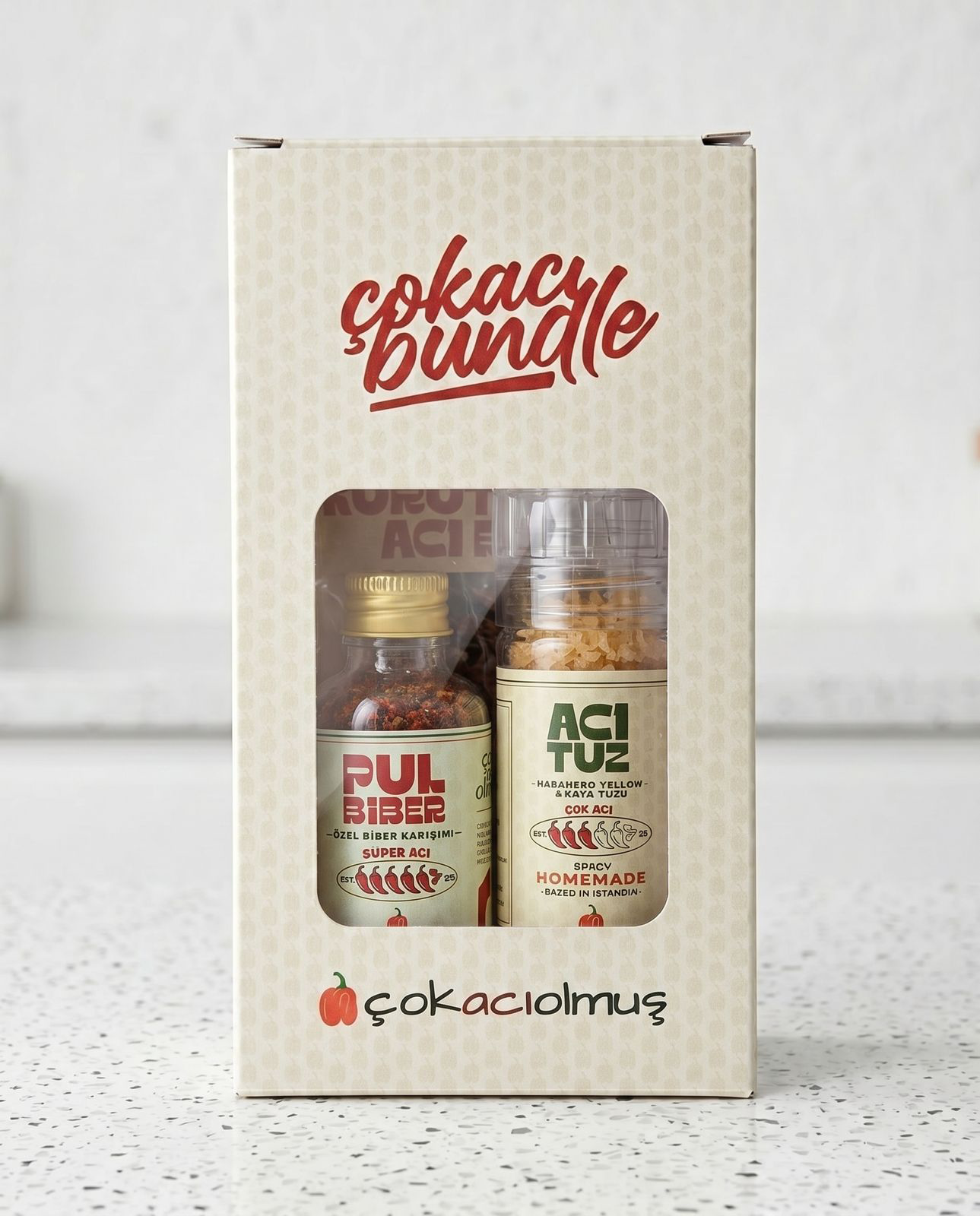 çokacıbundle – Acı Tuz, Pul Biber ve Kurutulmuş Biber Seti